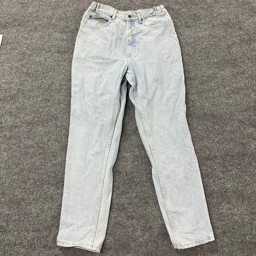 Generra Jeans Womens Size 12 Light Wash Cotton High Waisted Mom Fit Elastic